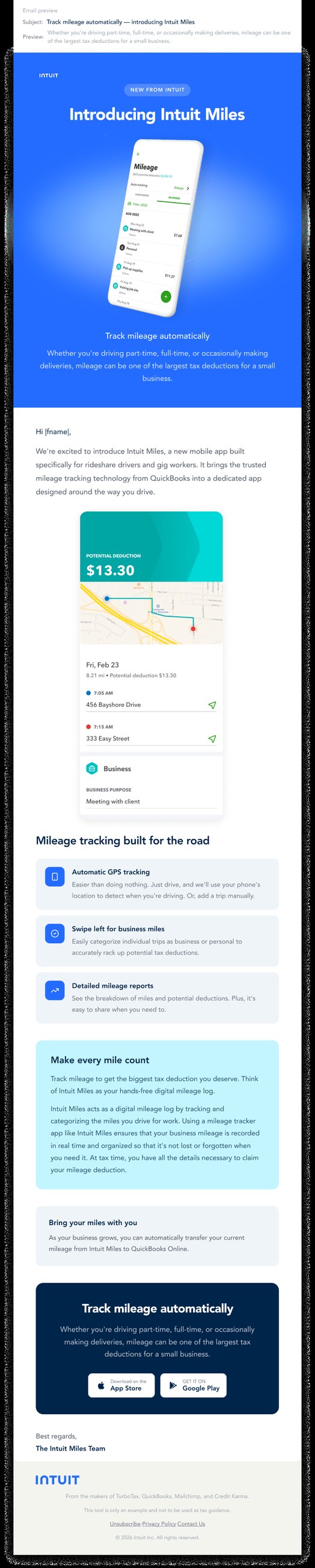 Intuit Miles · launch