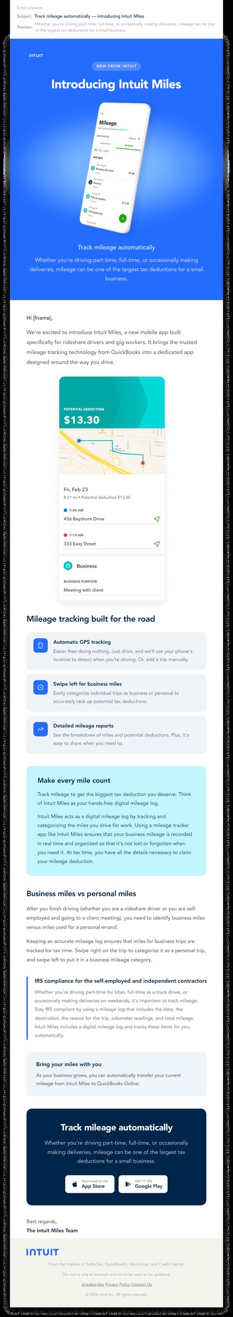 Intuit Miles · onboarding