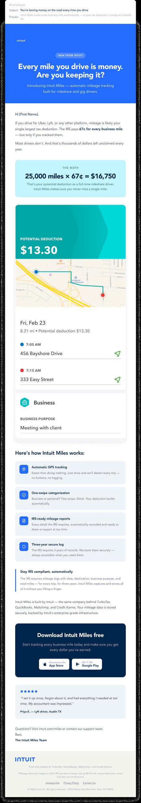 Intuit Miles · retention