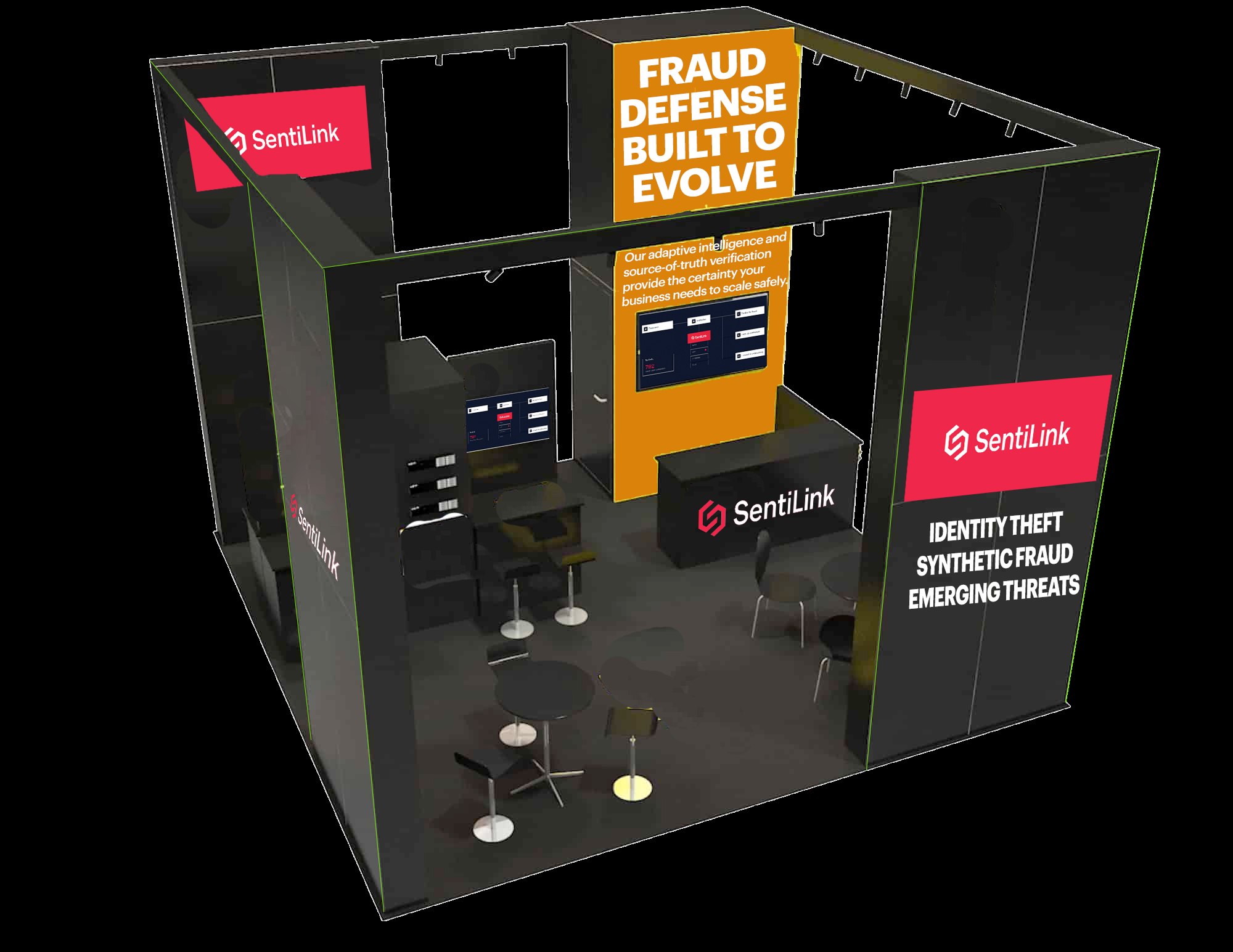 Precision and Intelligence trade show booth