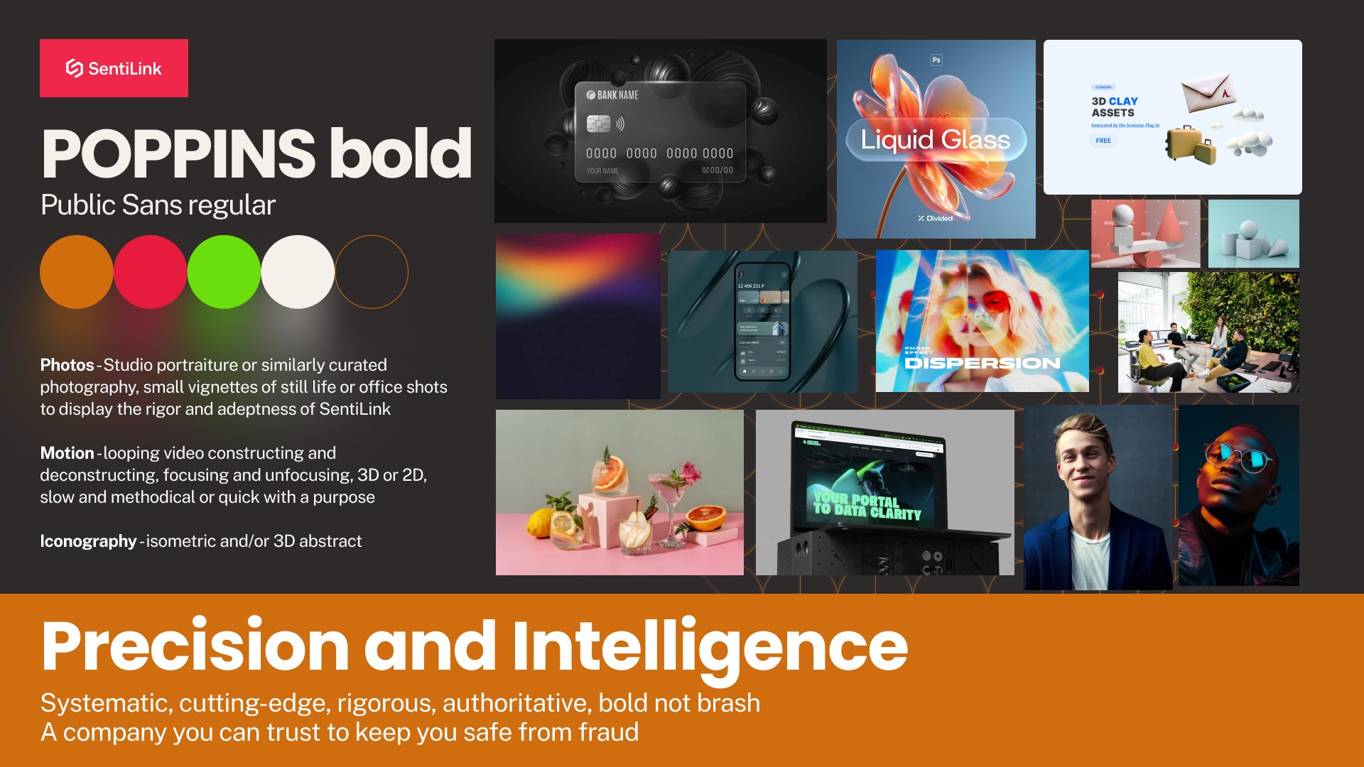 Precision and Intelligence mood board