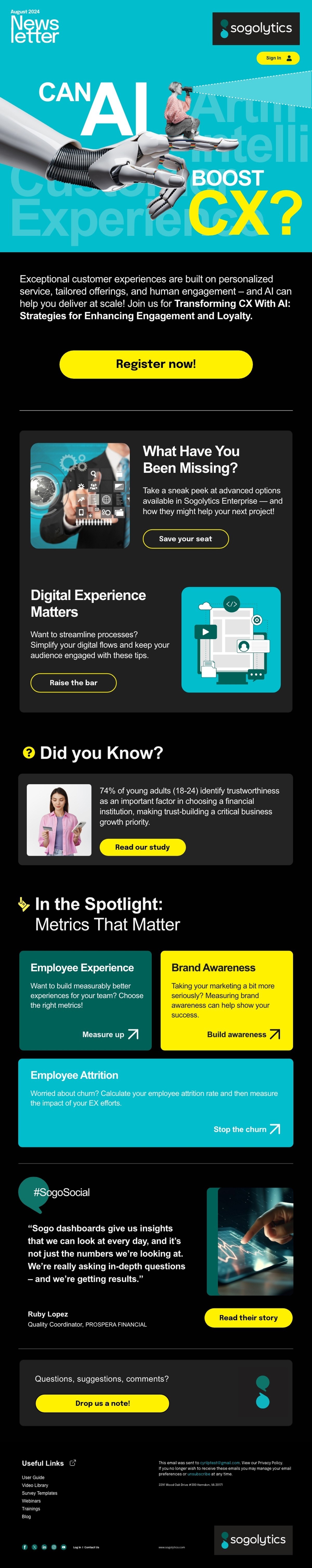 Newsletter · August, paid