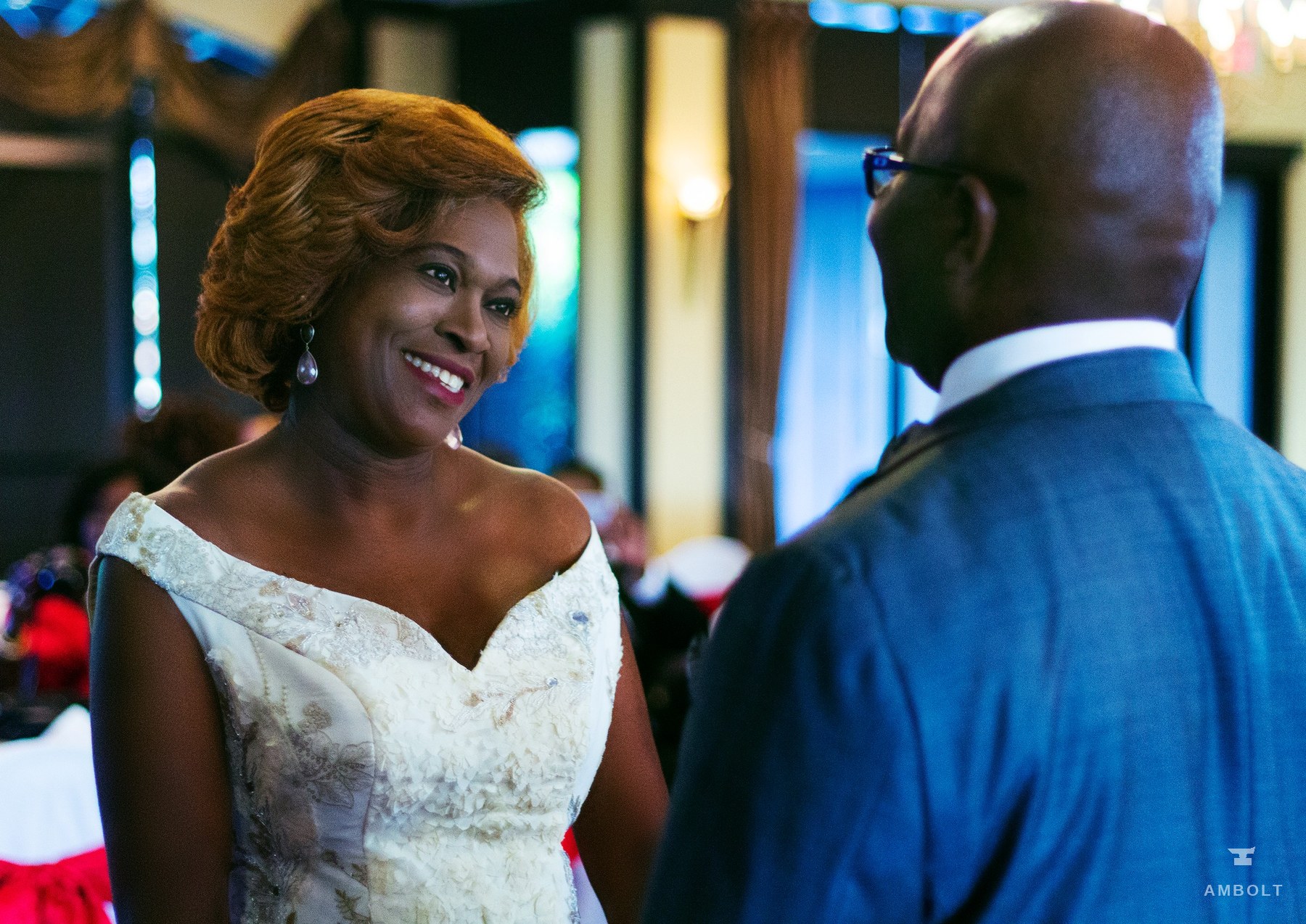 Wedding reception moment